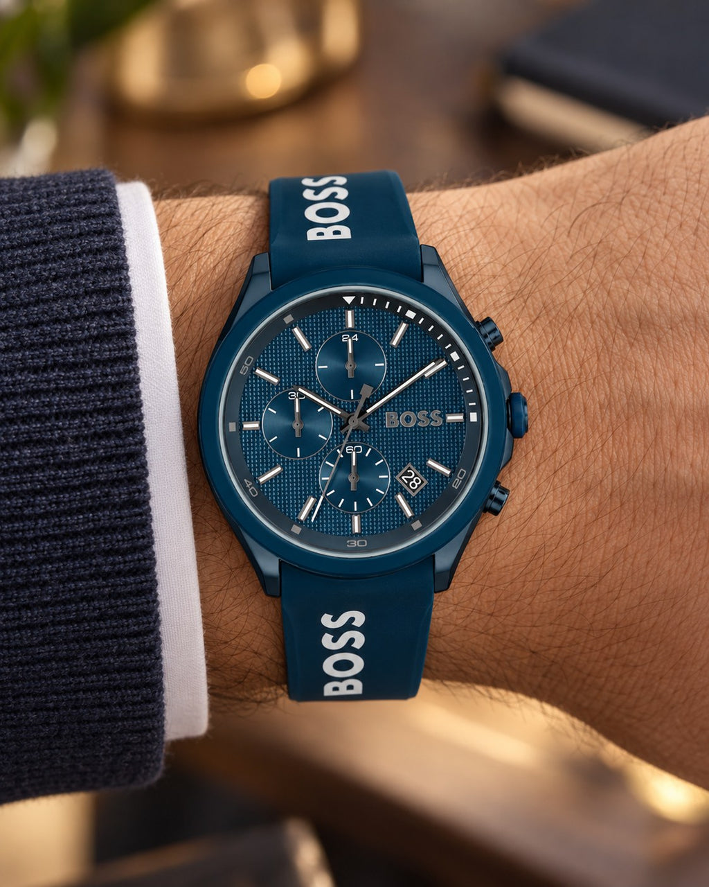 BOSS watch 1514061 worn on wrist