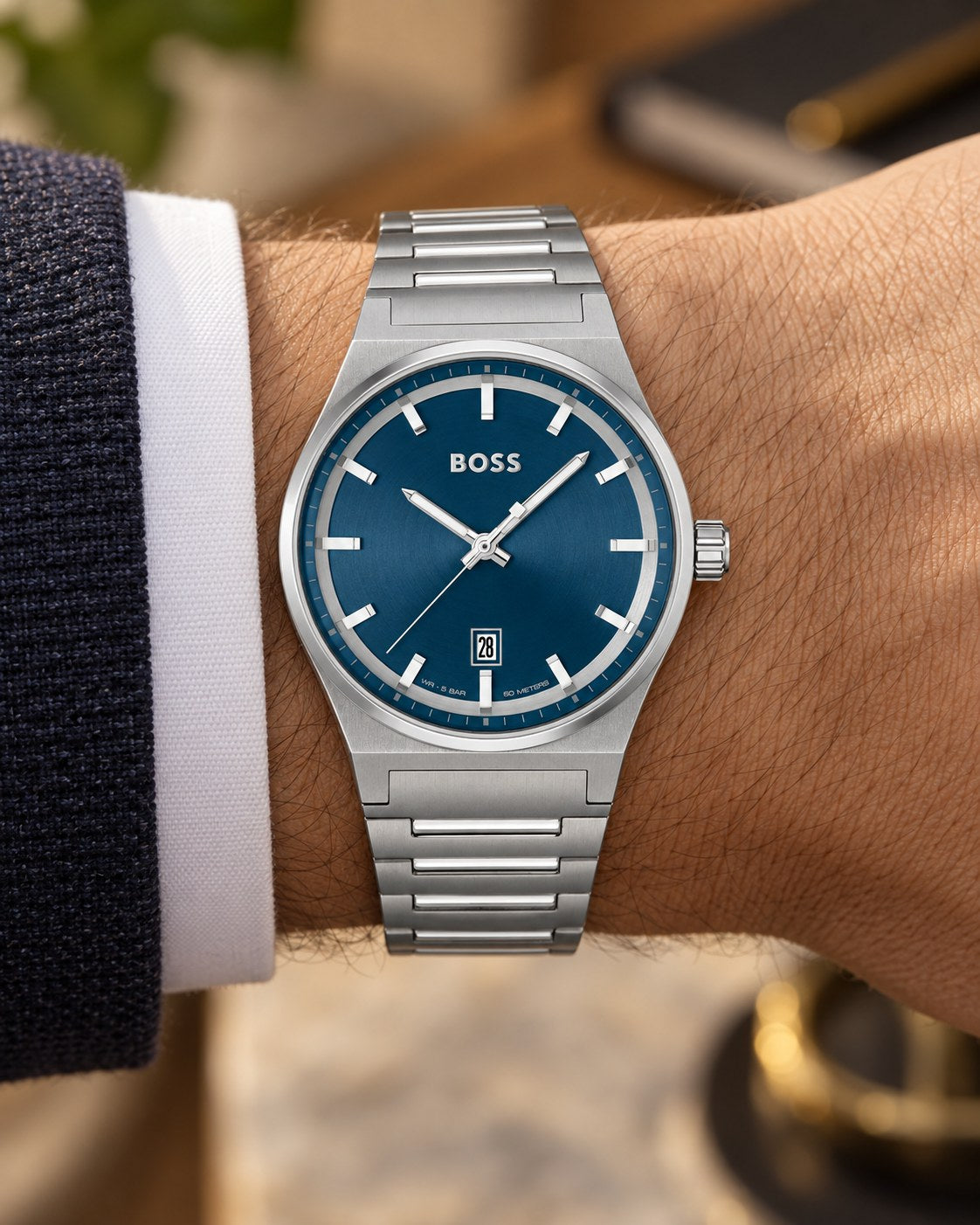 BOSS watch 1514076 worn on wrist