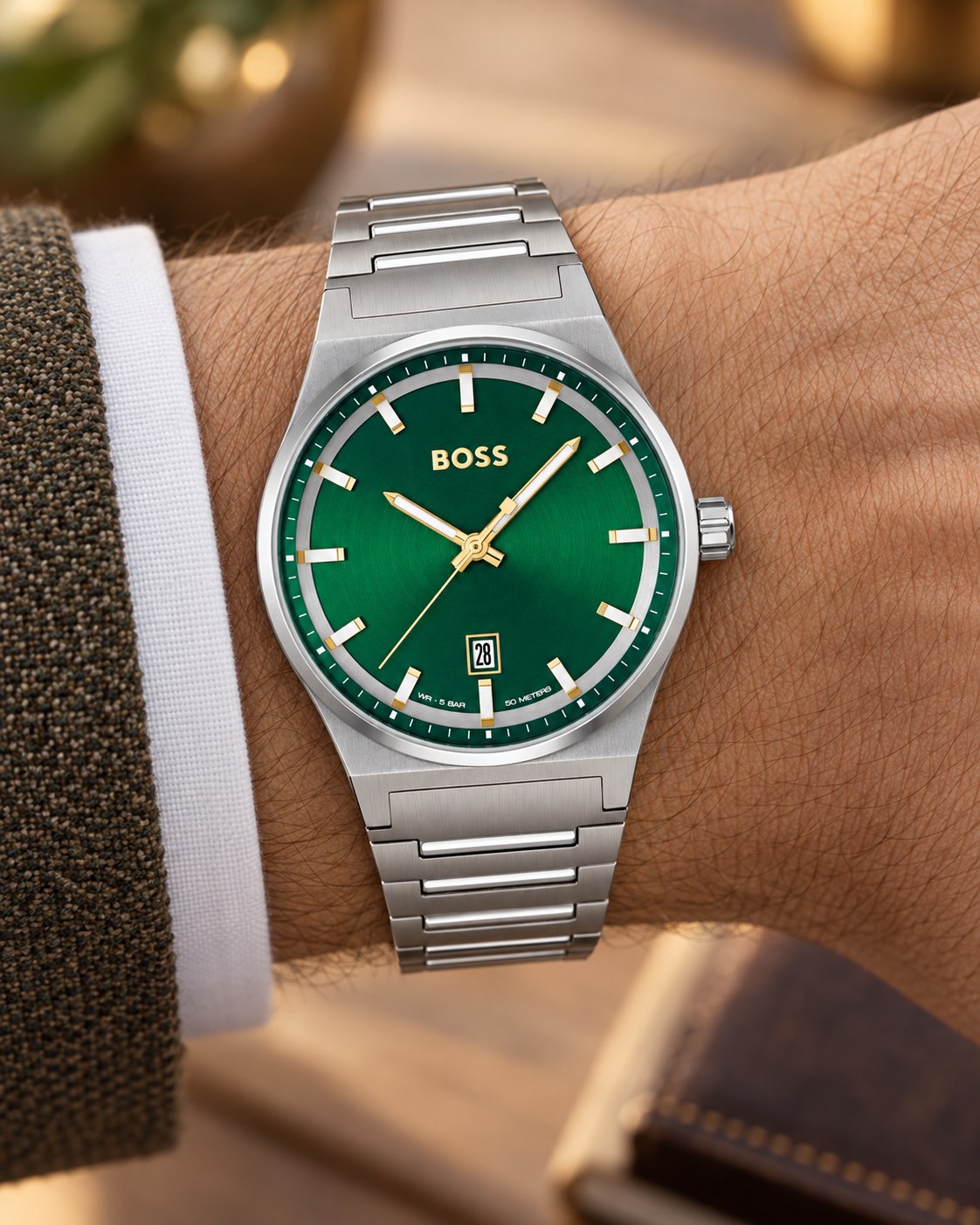 BOSS watch 1514079 worn on wrist