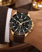 BOSS watch 1514100 worn on wrist