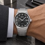 BOSS Candor Men's Automatic Watch – Black Dial, Silver Steel Bracelet, 41mm – 1514117 – image 1