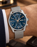 BOSS watch 1514149 worn on wrist