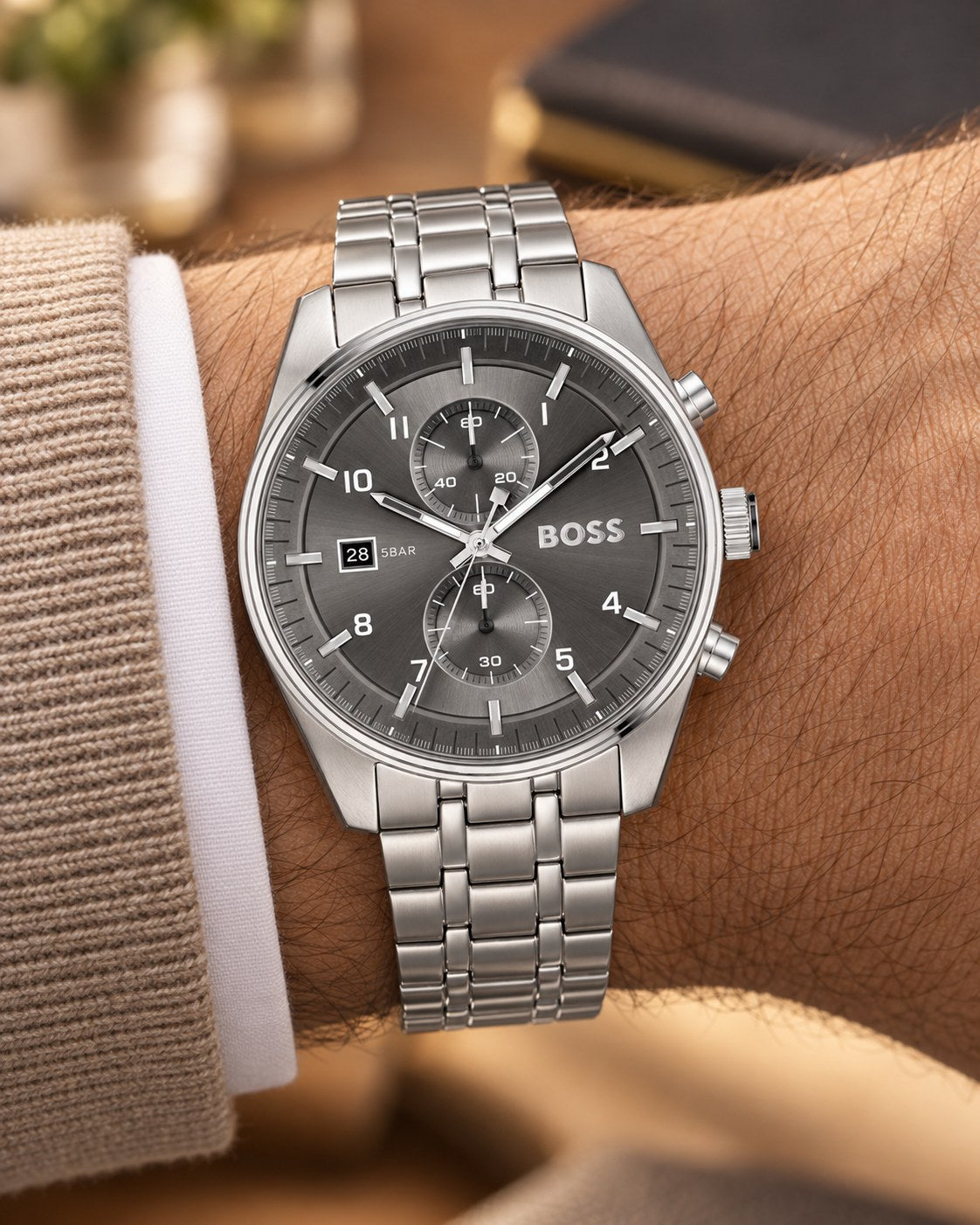 BOSS watch 1514151 worn on wrist