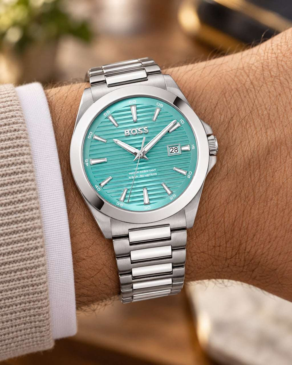BOSS watch 1514171 worn on wrist