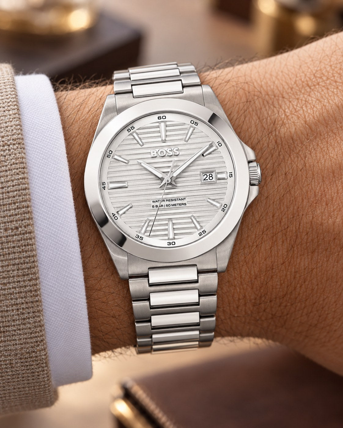 BOSS watch 1514176 worn on wrist