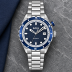 BOSS Bossmatic 1514177 silver steel watch flat lay