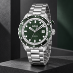 BOSS Bossmatic 1514178 green kinetic watch studio hero
