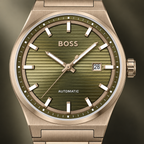 BOSS Candor 1514184 olive textured dial macro