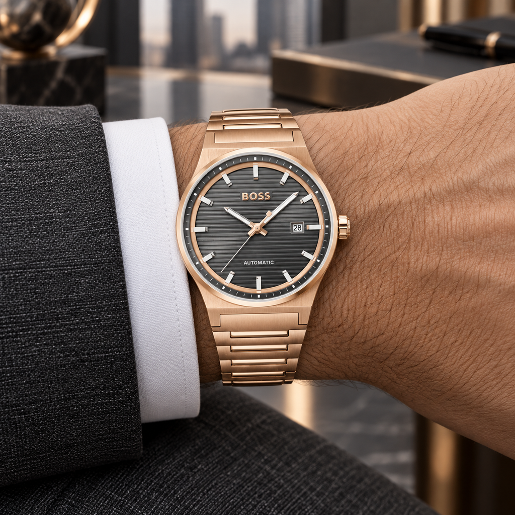 BOSS Candor Automatic 1514185 01 wrist
