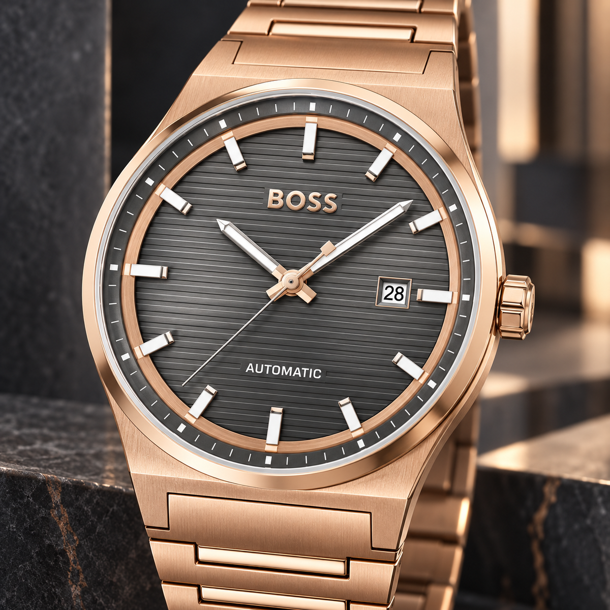 BOSS Candor Automatic 1514185 03 dial macro
