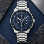 BOSS Peak 2.0 Men's Chronograph Watch luxury flat-lay
