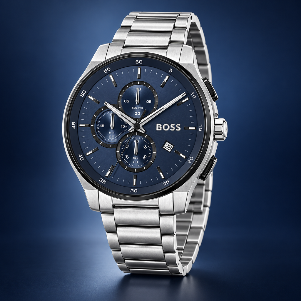 BOSS Peak 2.0 Men's Chronograph Watch three-quarter catalog view