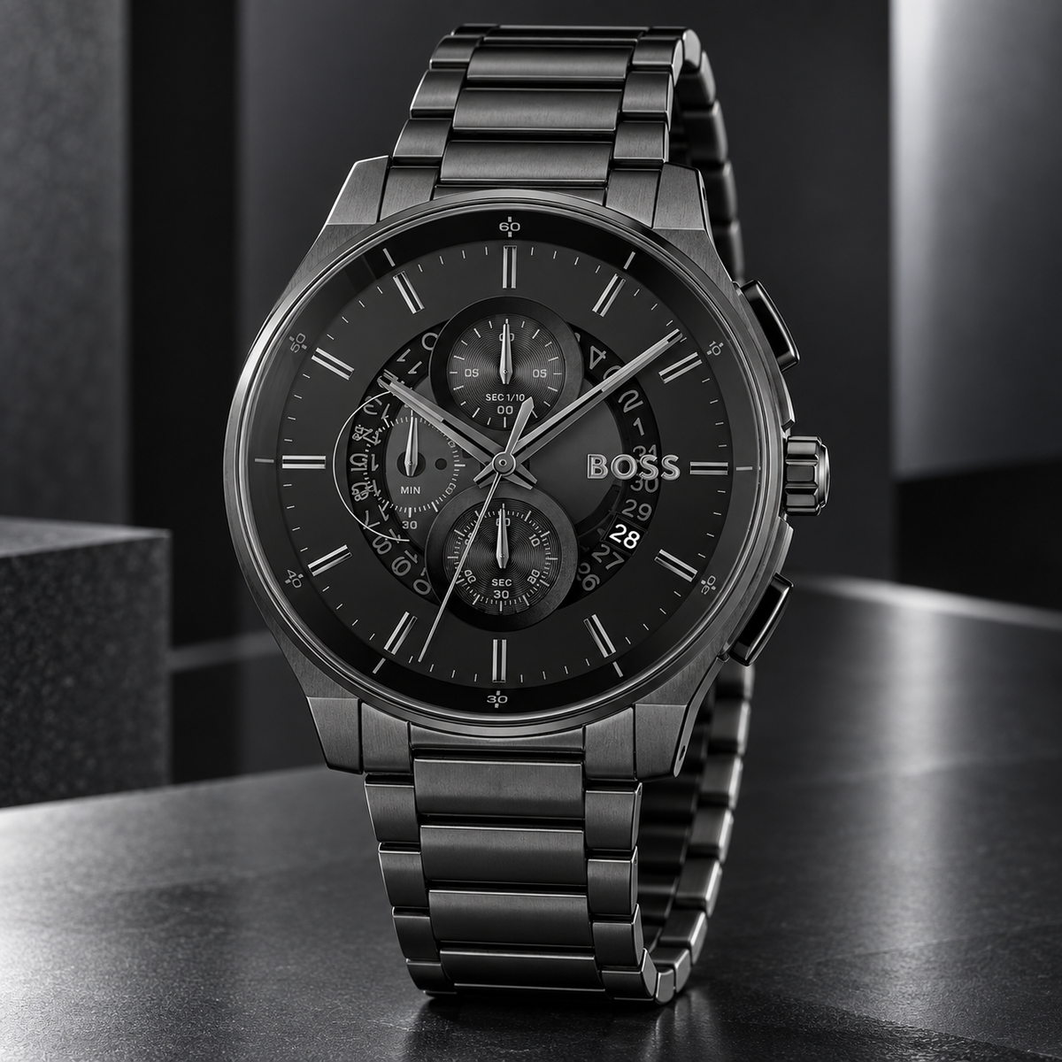 BOSS Peak 2.0 Men's Chronograph Watch studio hero view