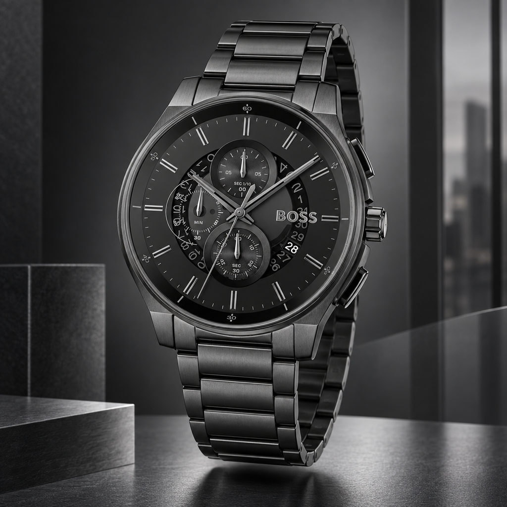 BOSS Peak 2.0 Men's Chronograph Watch three-quarter catalog view
