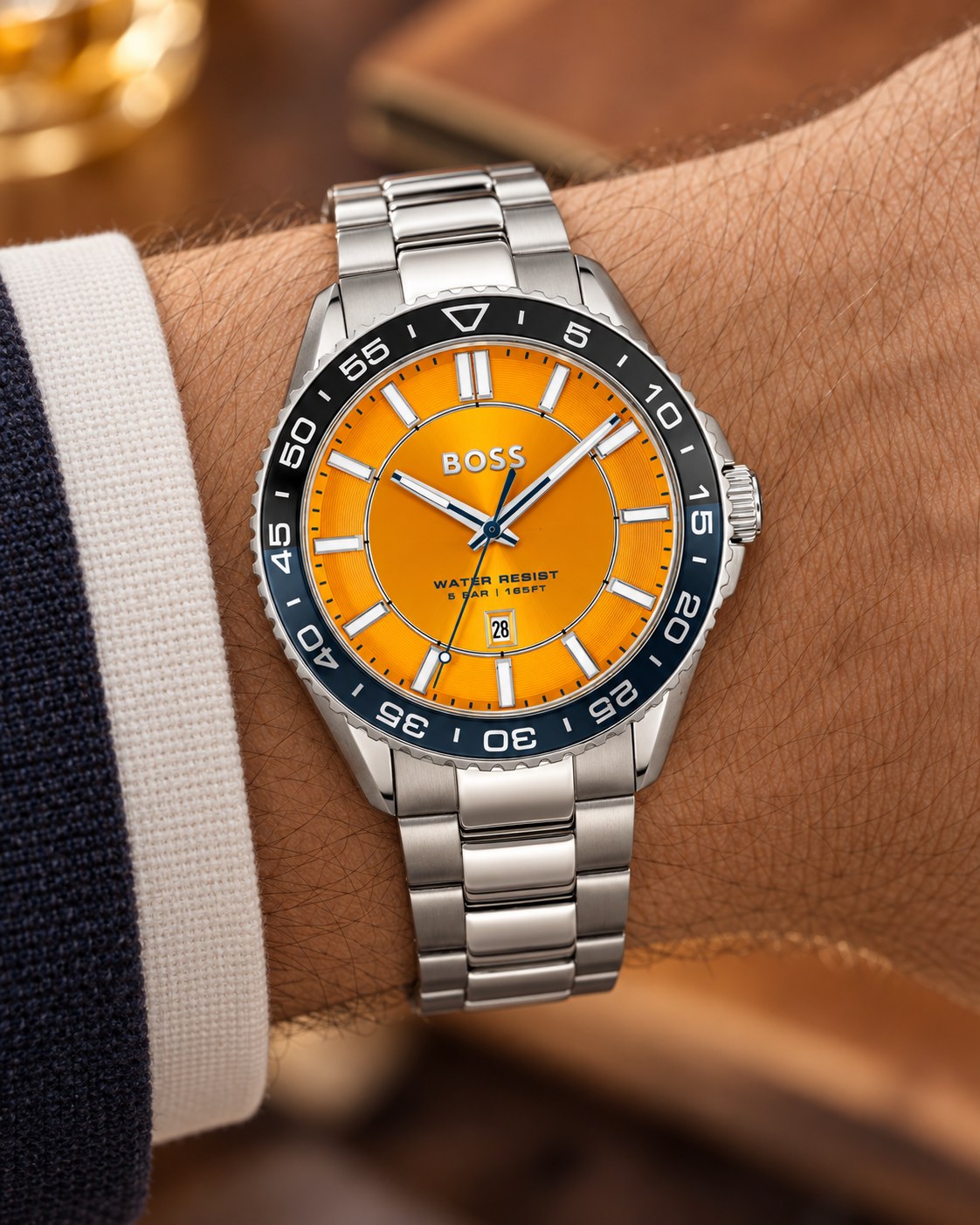 BOSS watch 1514206 worn on wrist