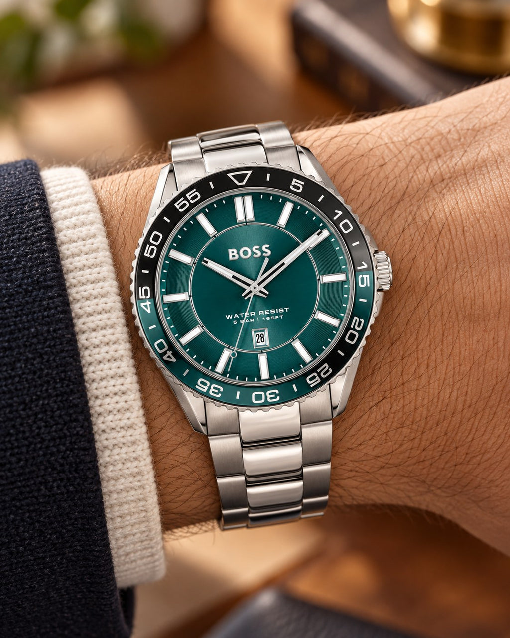 BOSS watch 1514208 worn on wrist