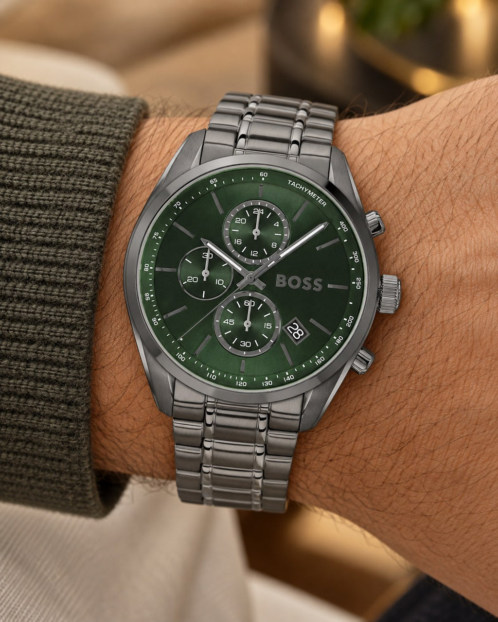 BOSS watch 1514228 worn on wrist
