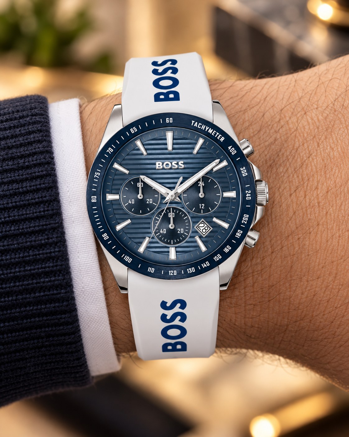 BOSS watch 1514238 worn on wrist