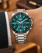 BOSS watch 1514241 worn on wrist