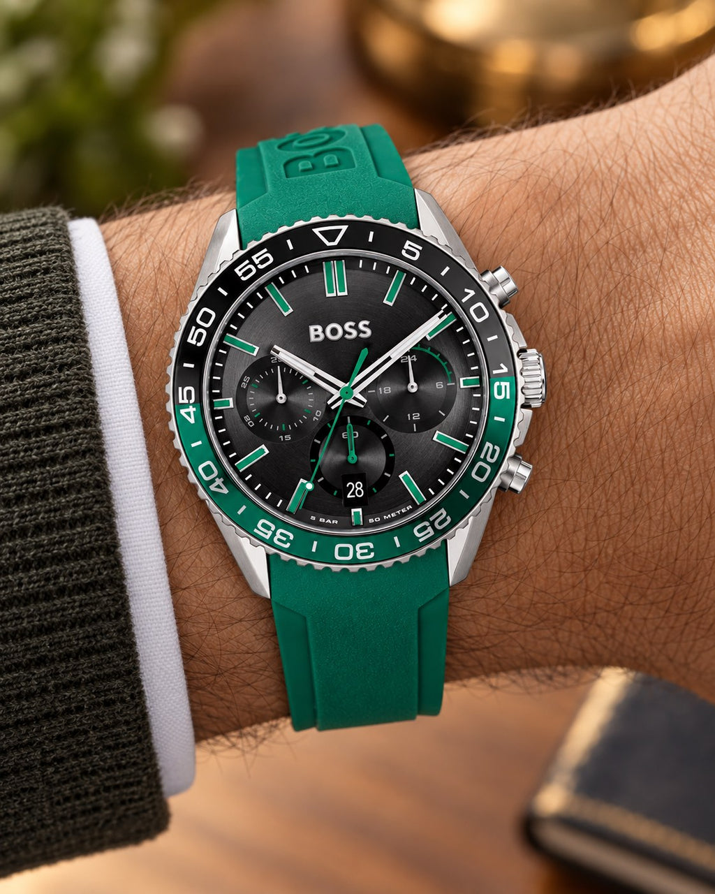 BOSS watch 1514246 worn on wrist