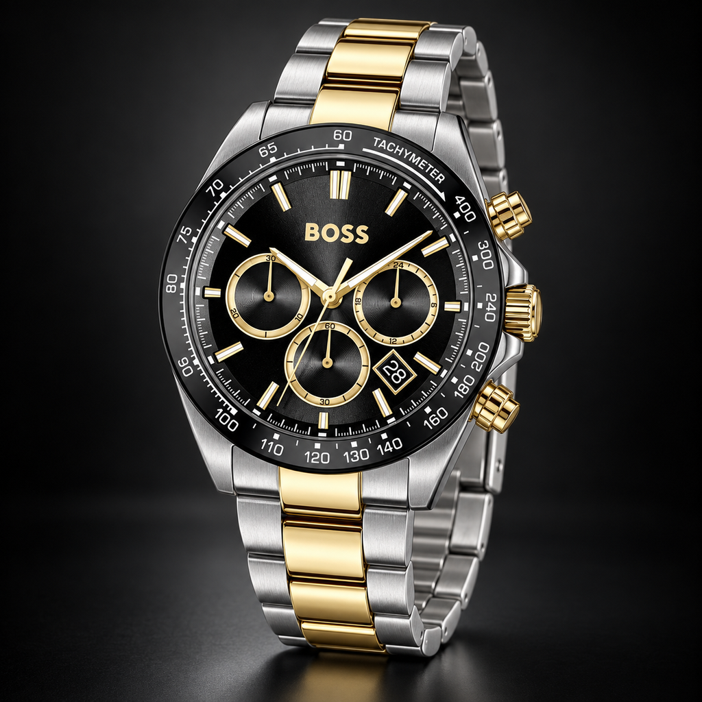 BOSS Hero 2.0 Men's Chronograph Watch three-quarter catalog view