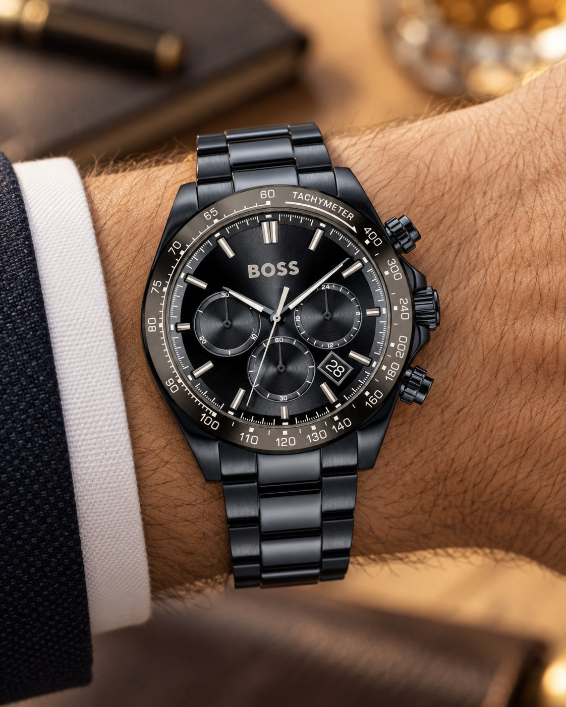 BOSS watch 1514270 worn on wrist