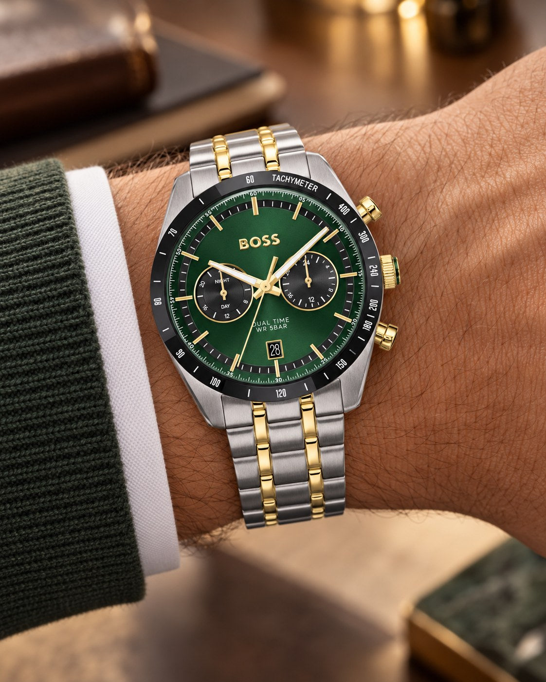 BOSS watch 1514287 worn on wrist