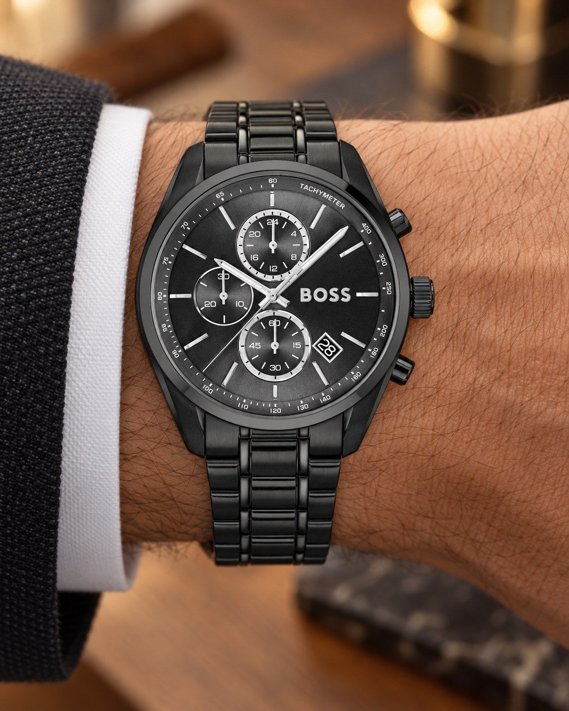BOSS watch 1514298 worn on wrist