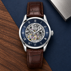 BOSS Principle Skeleton Men's Automatic Watch luxury flat-lay