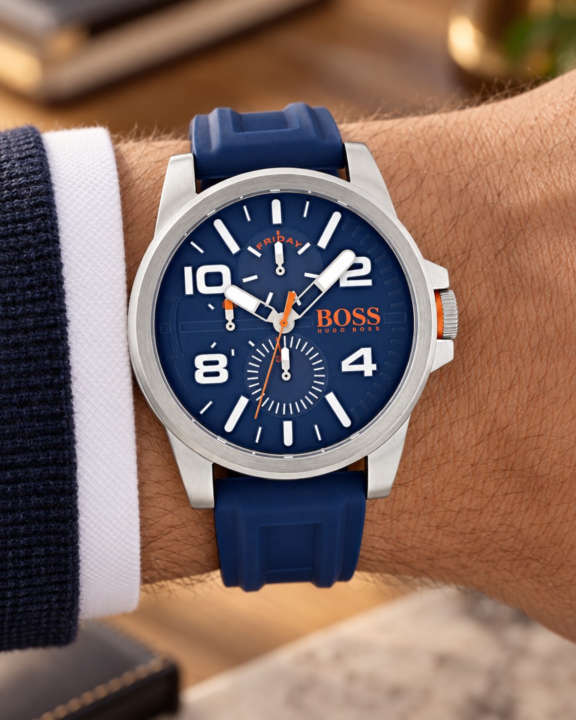 BOSS watch 1550008 worn on wrist