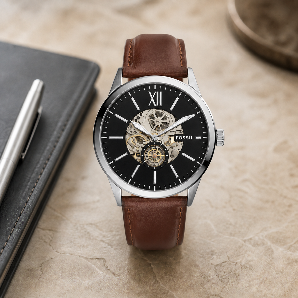 Fossil BQ2215 watch - executive desk view