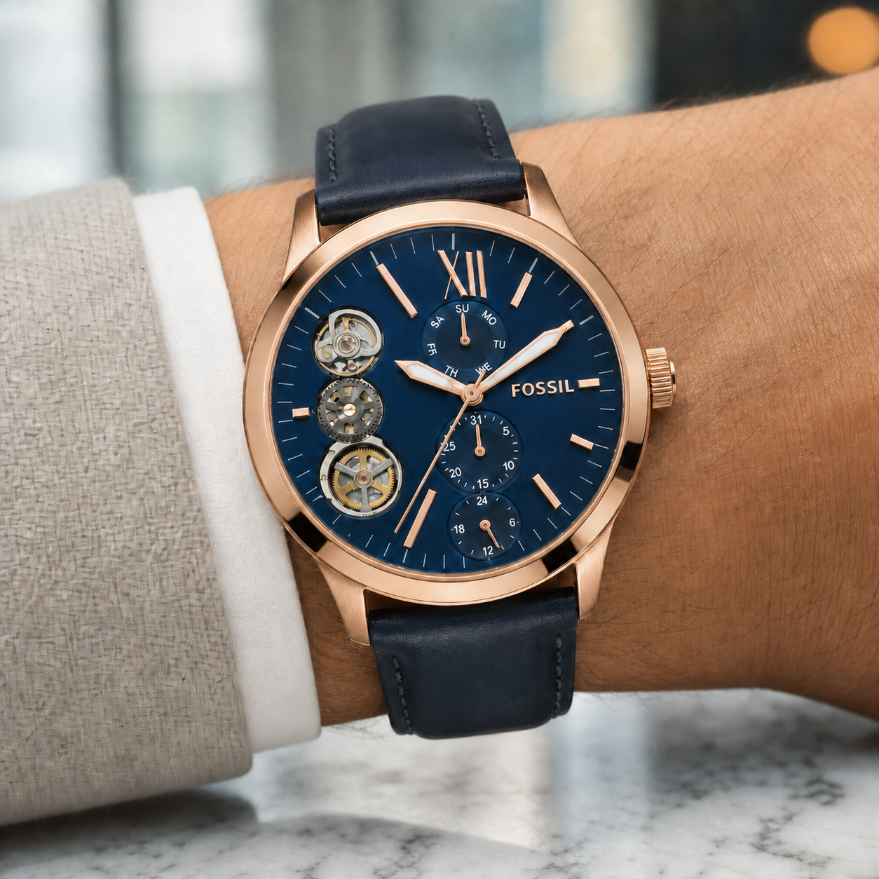 Fossil BQ2219 watch - wrist view
