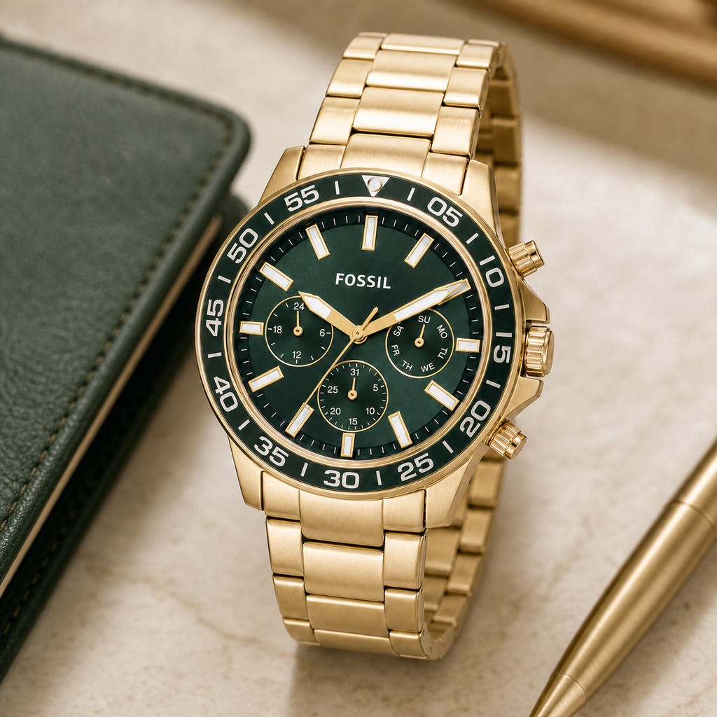 Fossil BQ2493 watch - executive desk view