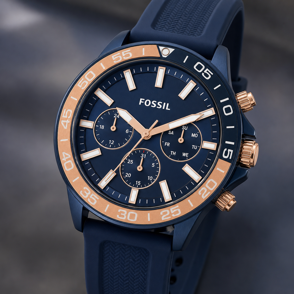 Fossil BQ2498 watch - macro view