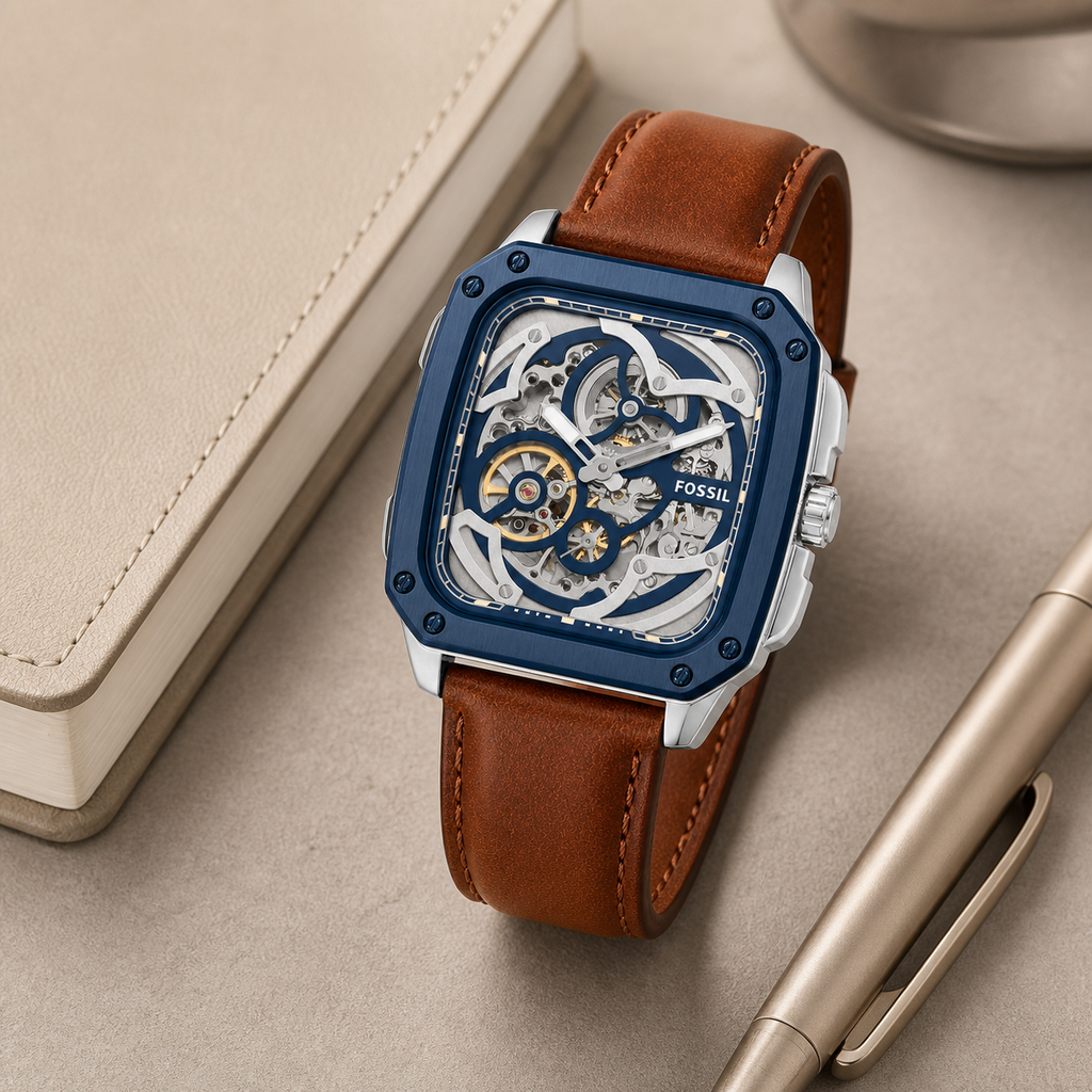 Fossil BQ2571 watch - executive desk view