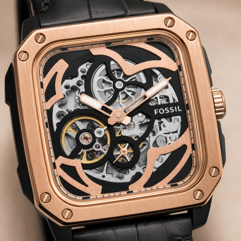 Fossil BQ2572 watch - macro view