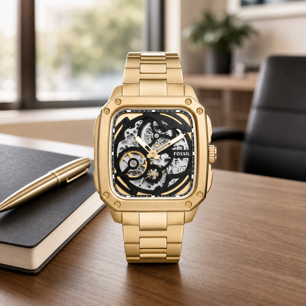 Fossil BQ2573 watch - executive desk view