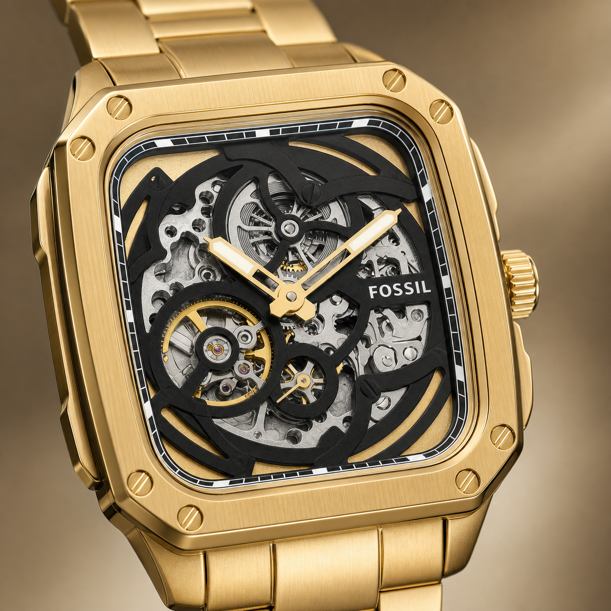 Fossil BQ2573 watch - macro view