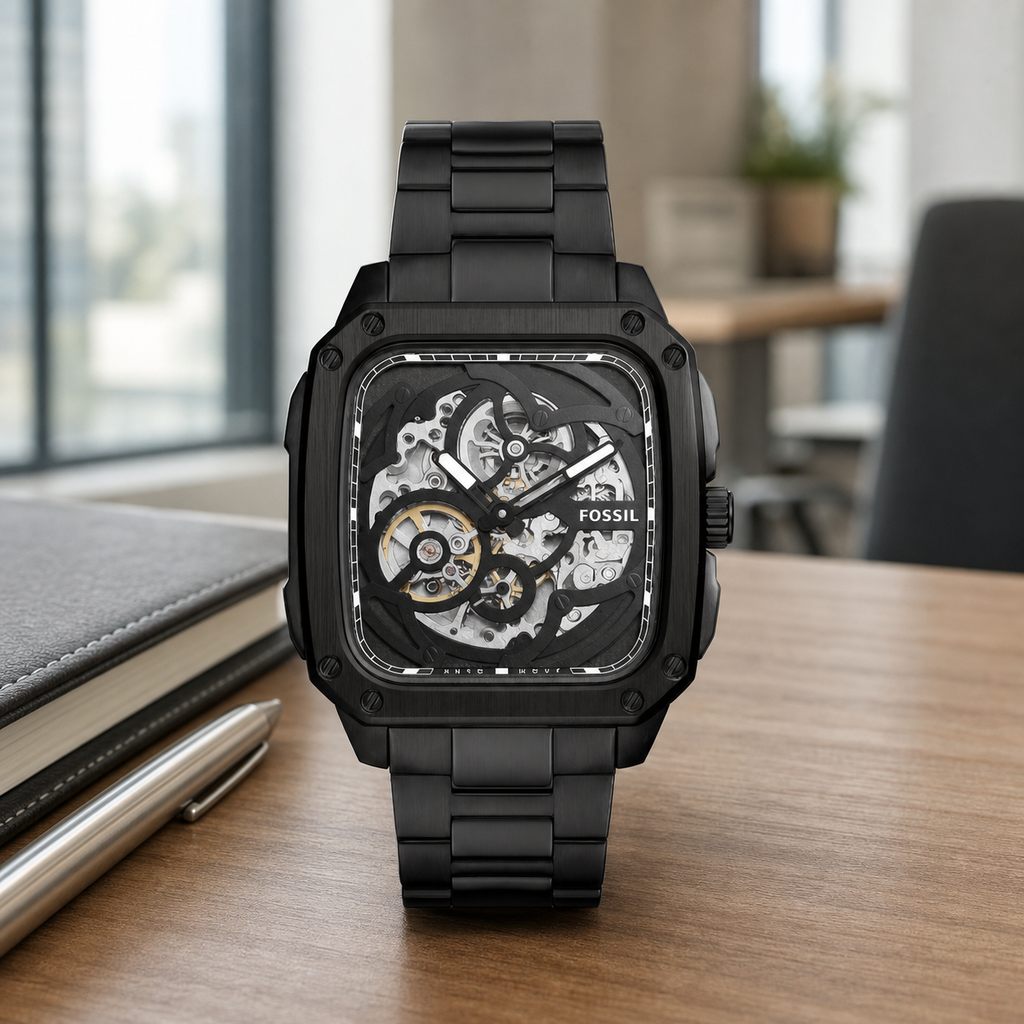 Fossil BQ2574 watch - executive desk view