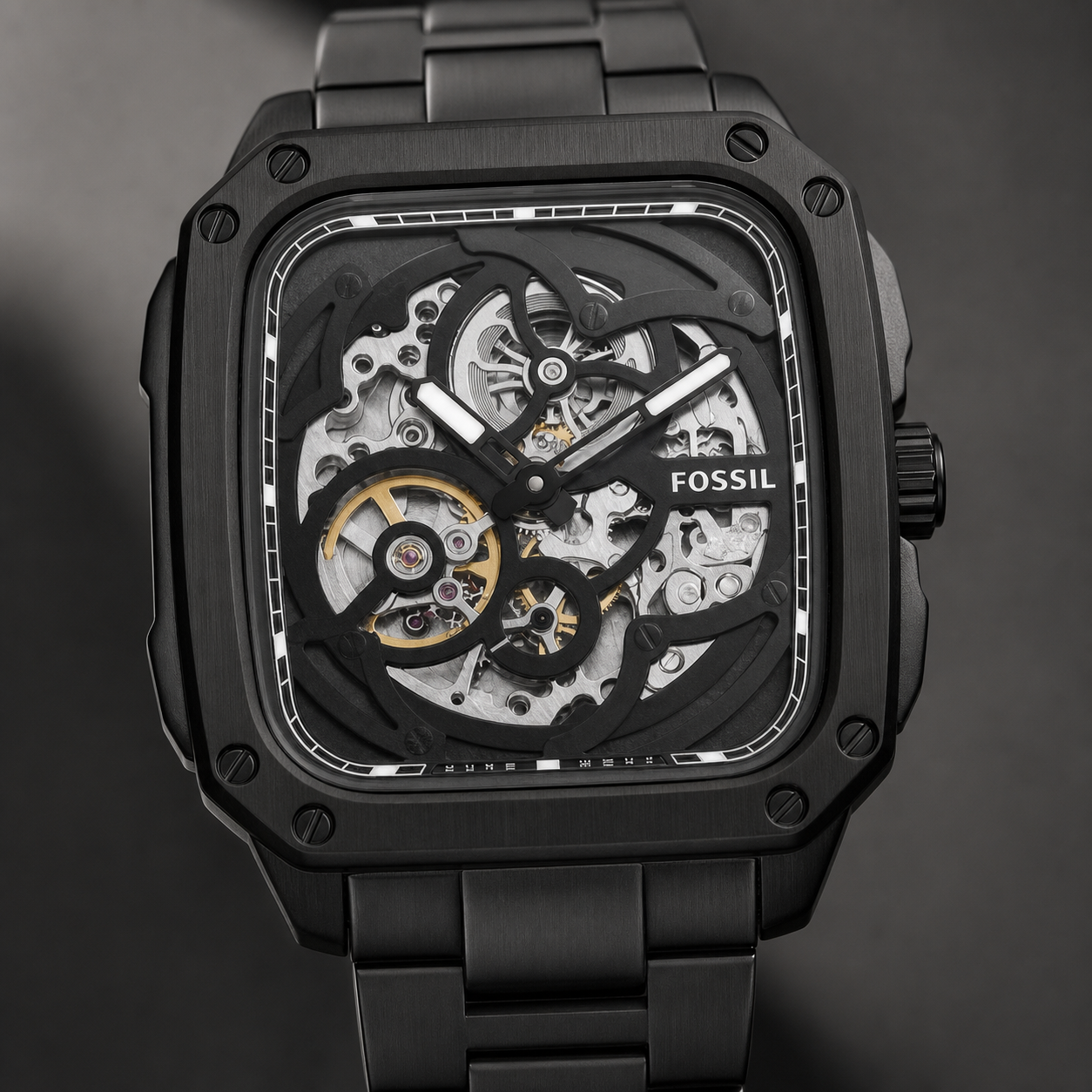Fossil BQ2574 watch - macro view