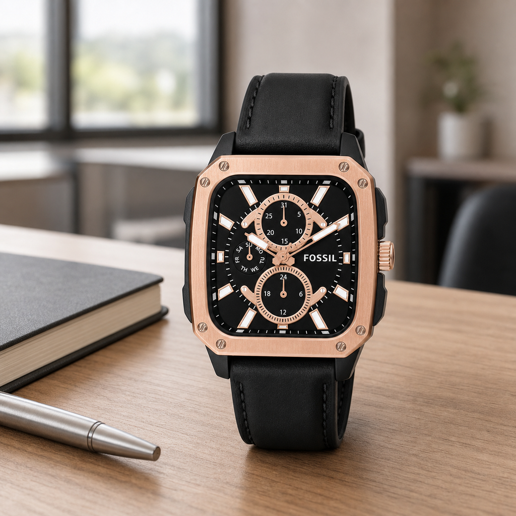 Fossil BQ2654 watch - executive desk view