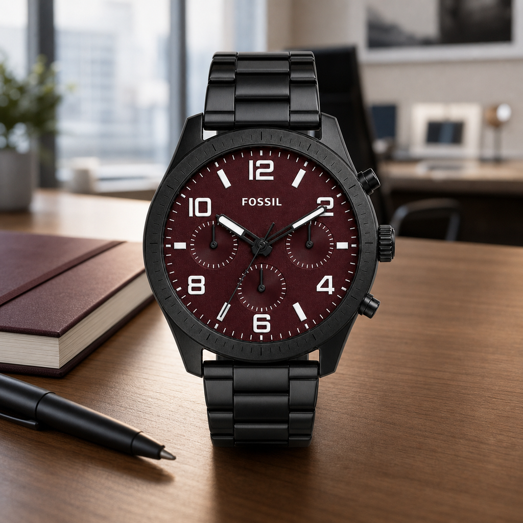 Fossil BQ2801 watch - executive desk view