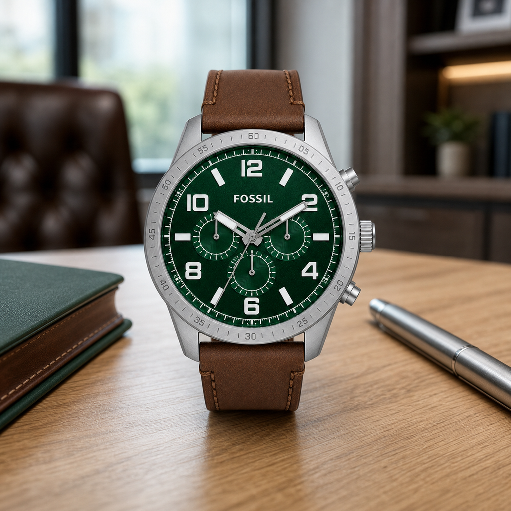 Fossil BQ2802 watch - executive desk view