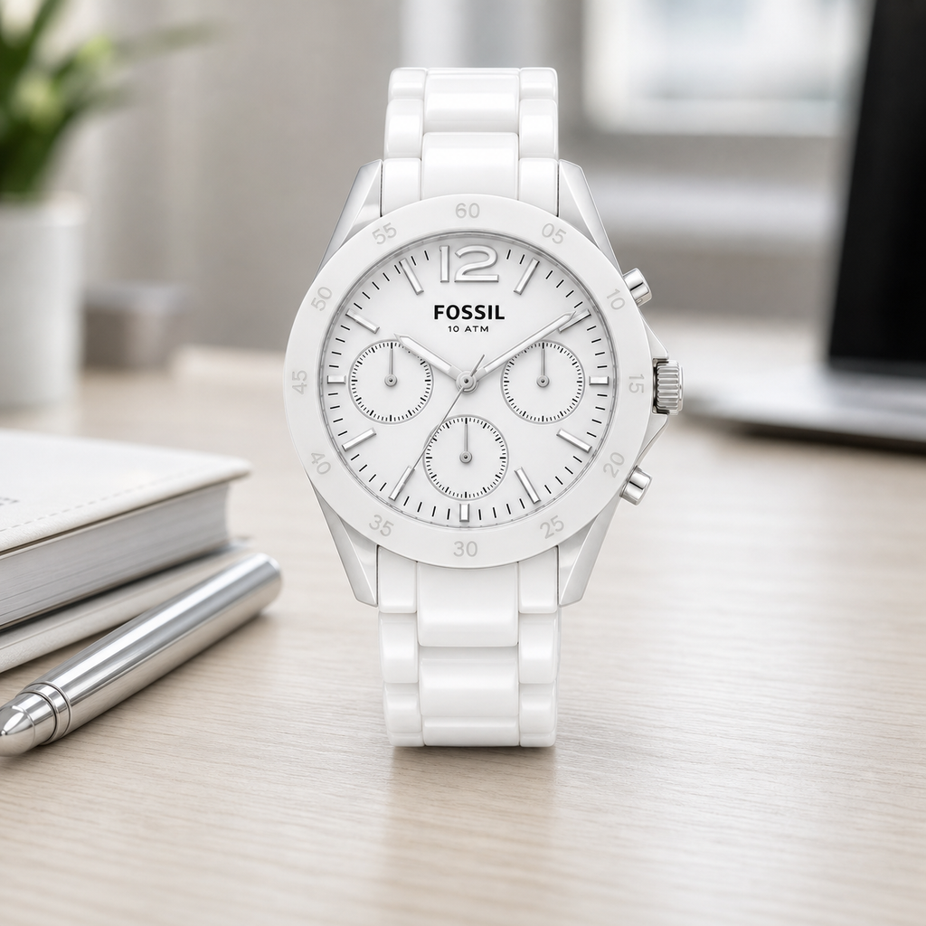 Fossil BQ3753 women's watch - executive desk view