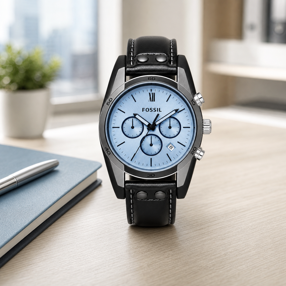 Fossil BQ3755 women's watch - executive desk view