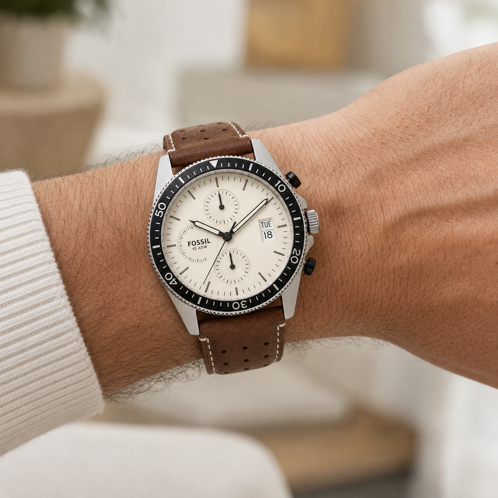Fossil CH2565 chronograph watch - wrist view