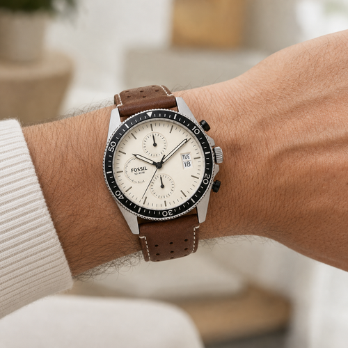 Fossil CH2565 chronograph watch - wrist view