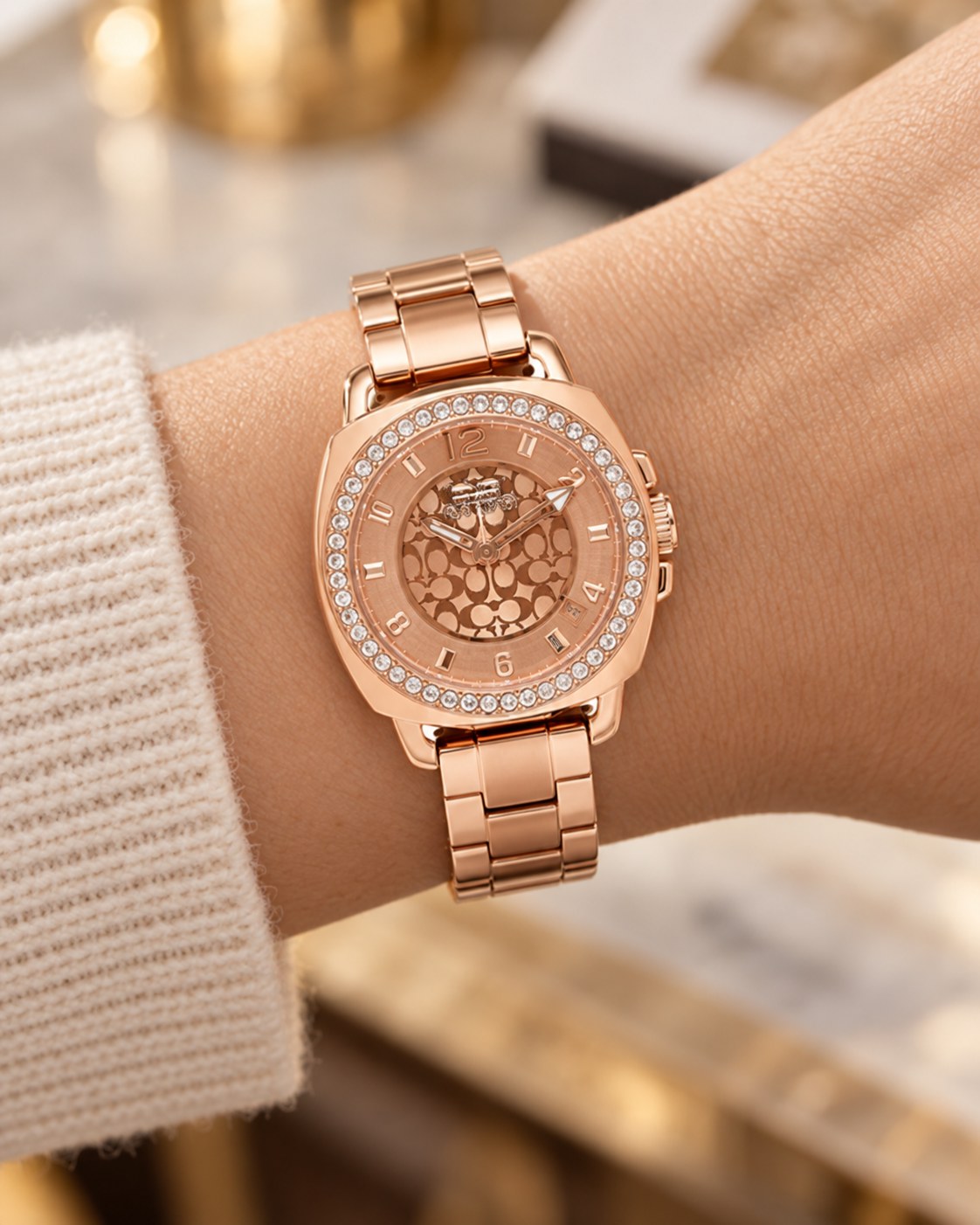 Coach watch 14501901 worn on wrist