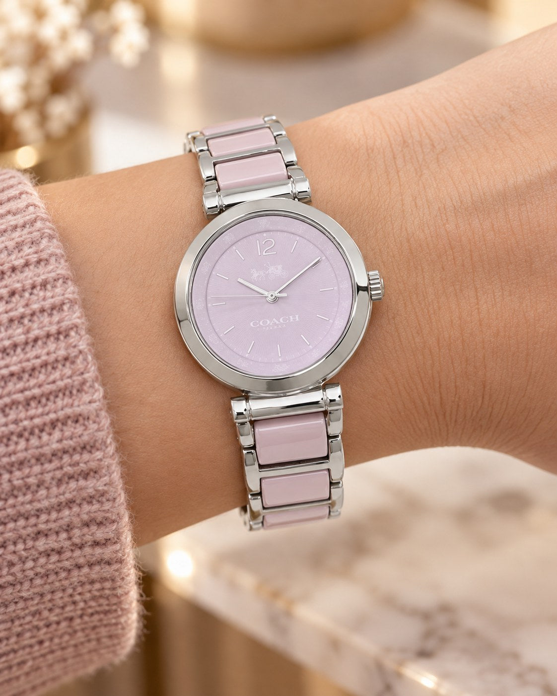 Coach watch 14502461 worn on wrist