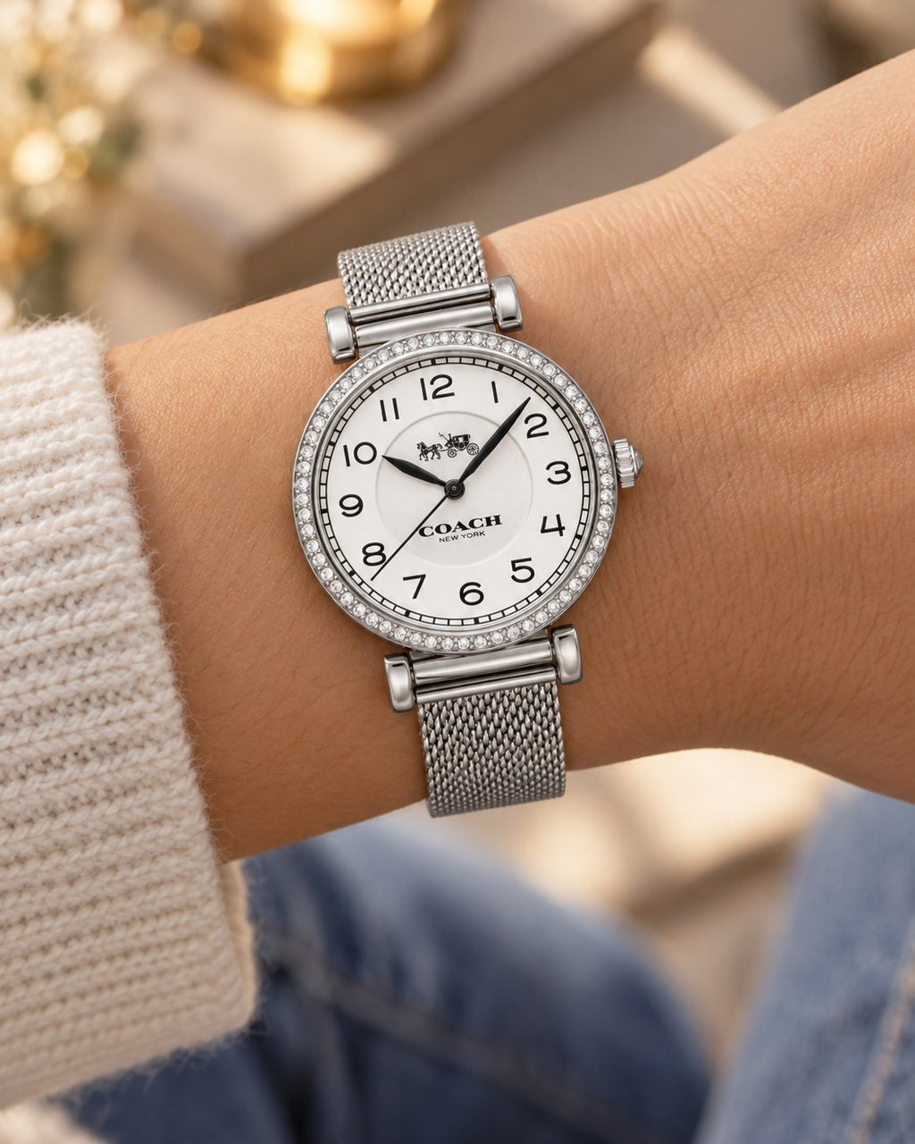 Coach watch 14502651 worn on wrist